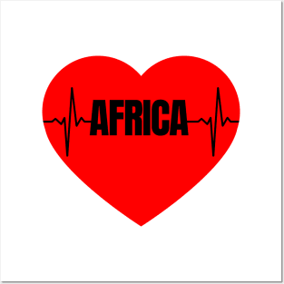 Africa Heartbeat, Heart Posters and Art